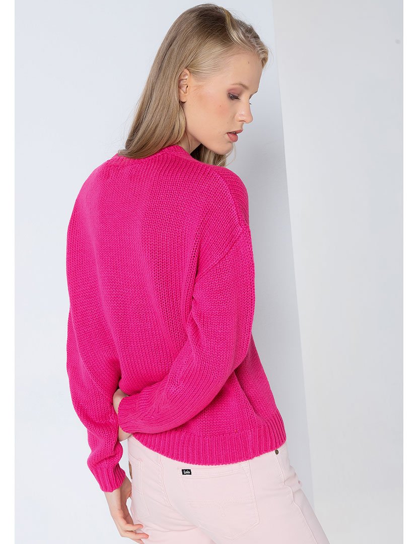 Camisola Malha Senhora Rosa e Amarelo