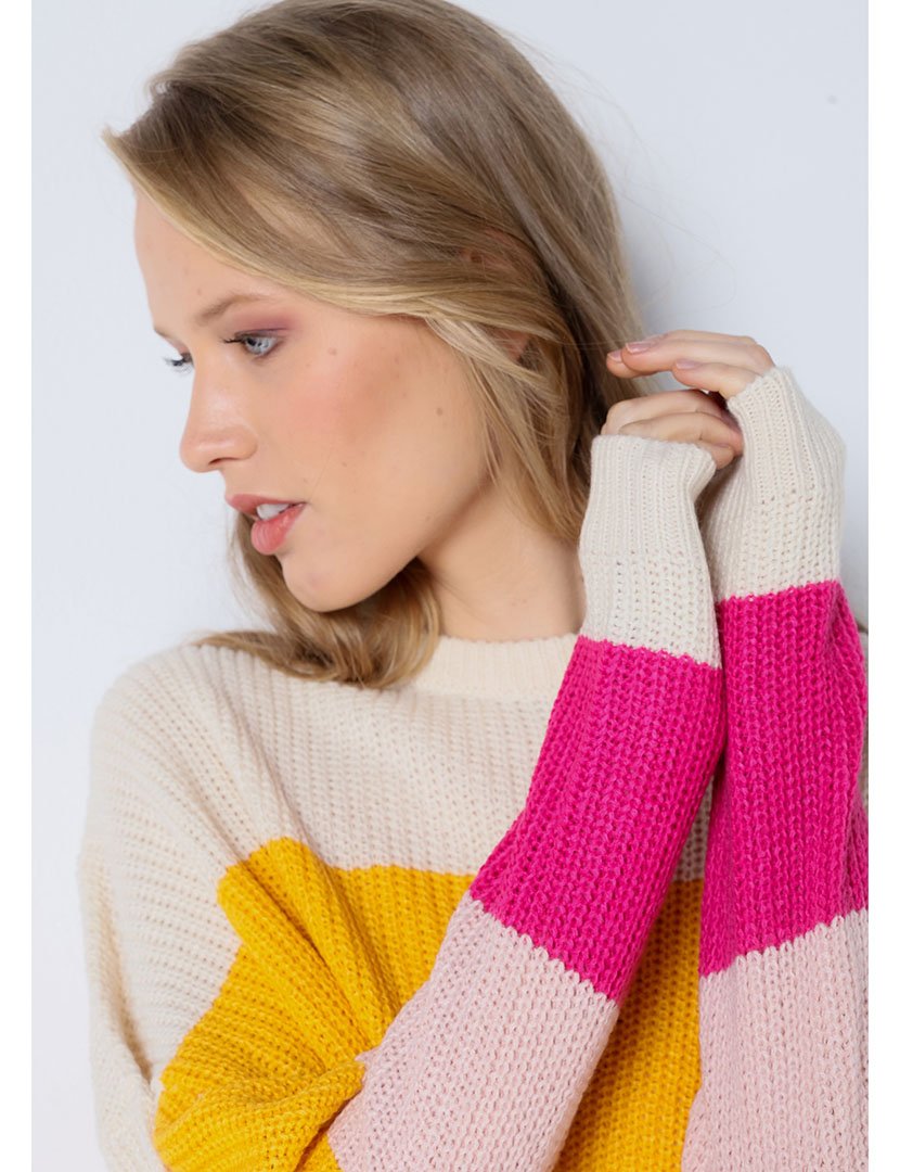 Camisola Malha Senhora Multicor