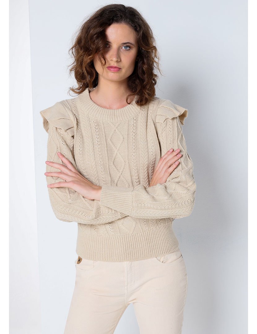 Camisola Malha Senhora Bege