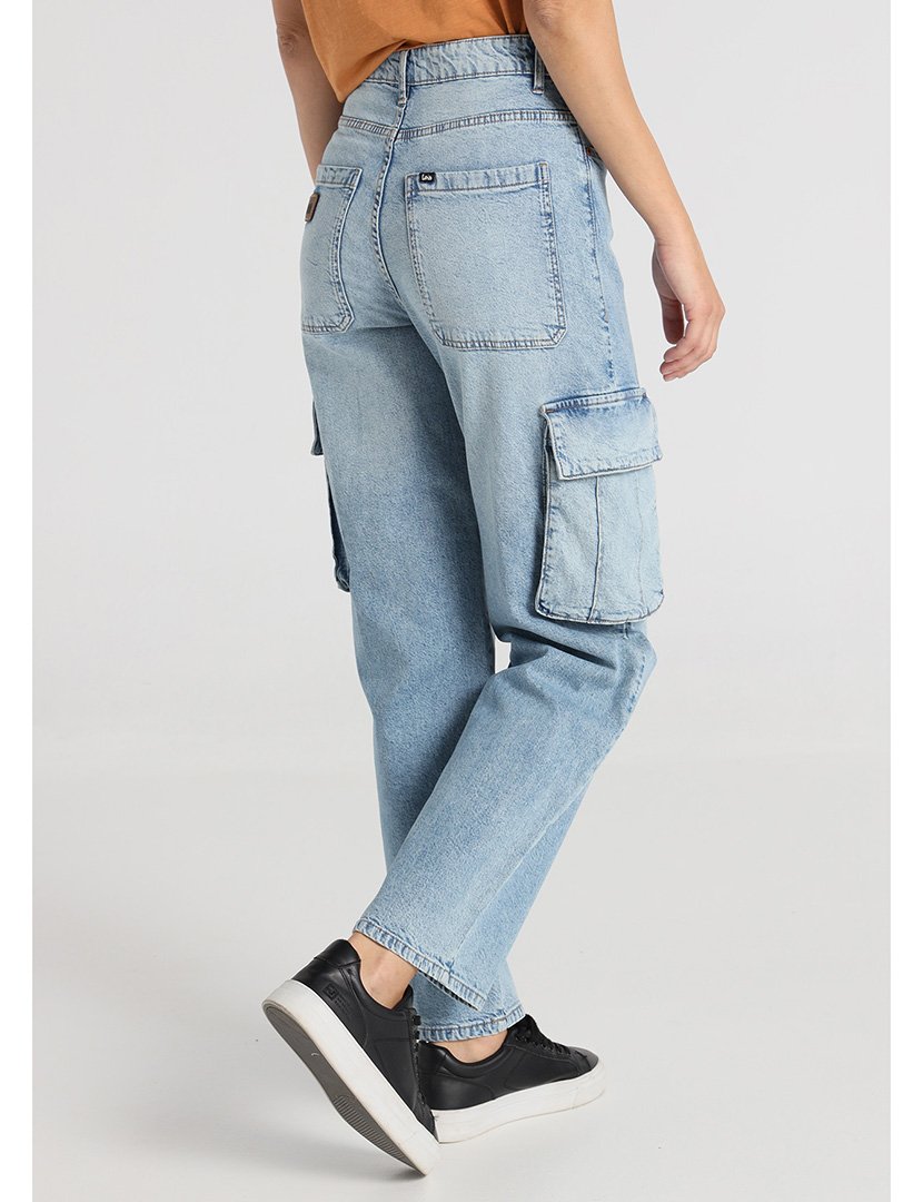 Calças Cargo Senhora Azul