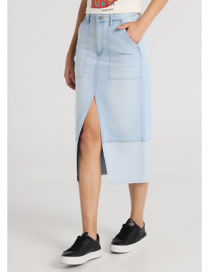 Saia Comprida Senhora Azul