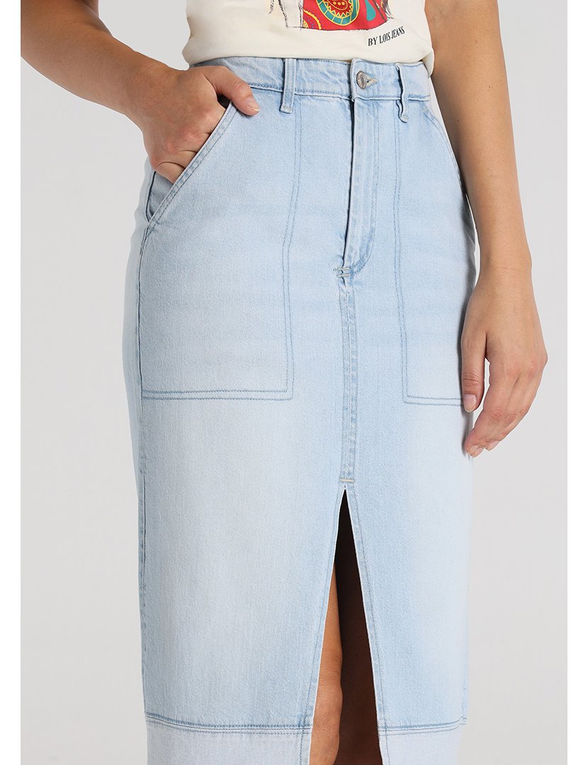 Saia Comprida Senhora Azul