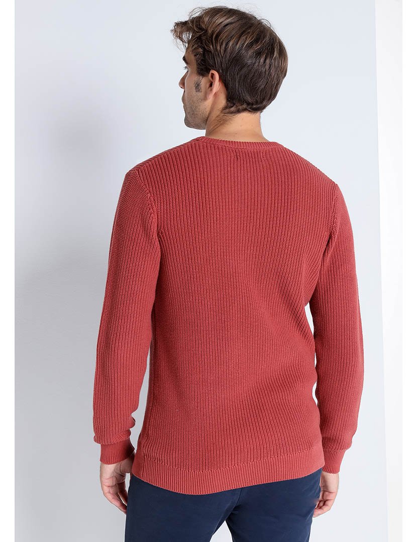 Camisola Malha Homem Vermelho
