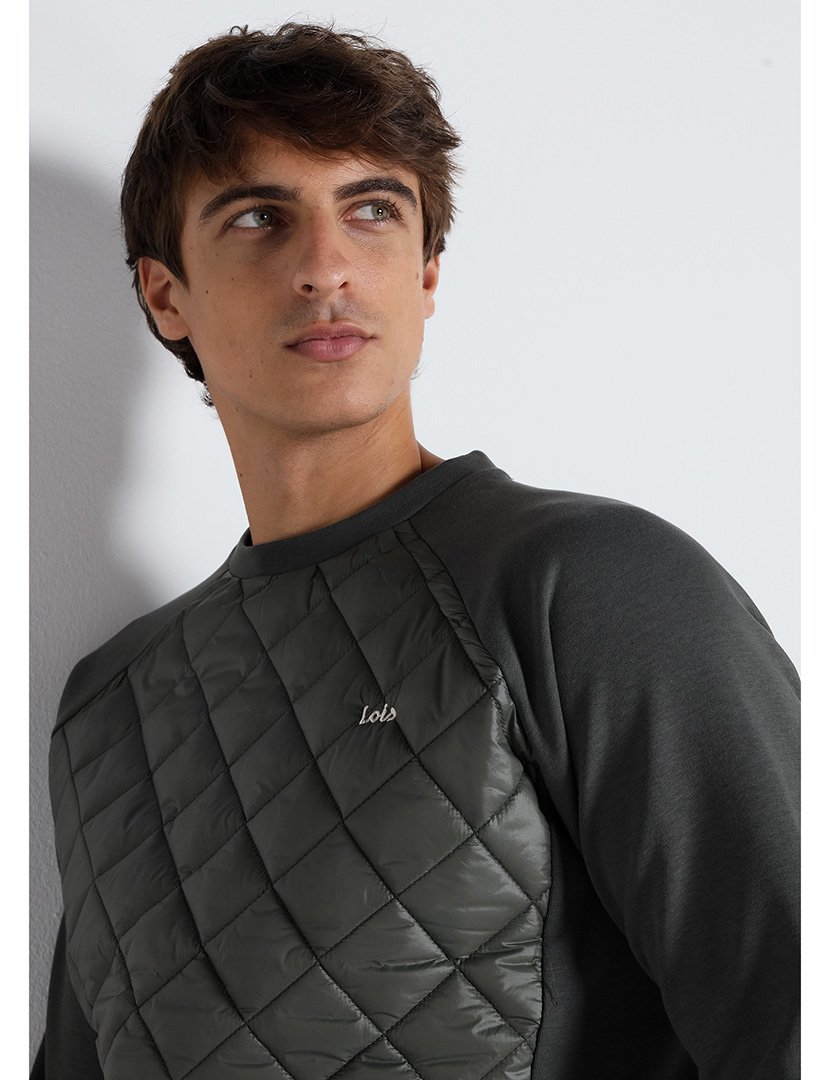 Sweatshirt Acolchoada Homem Verde