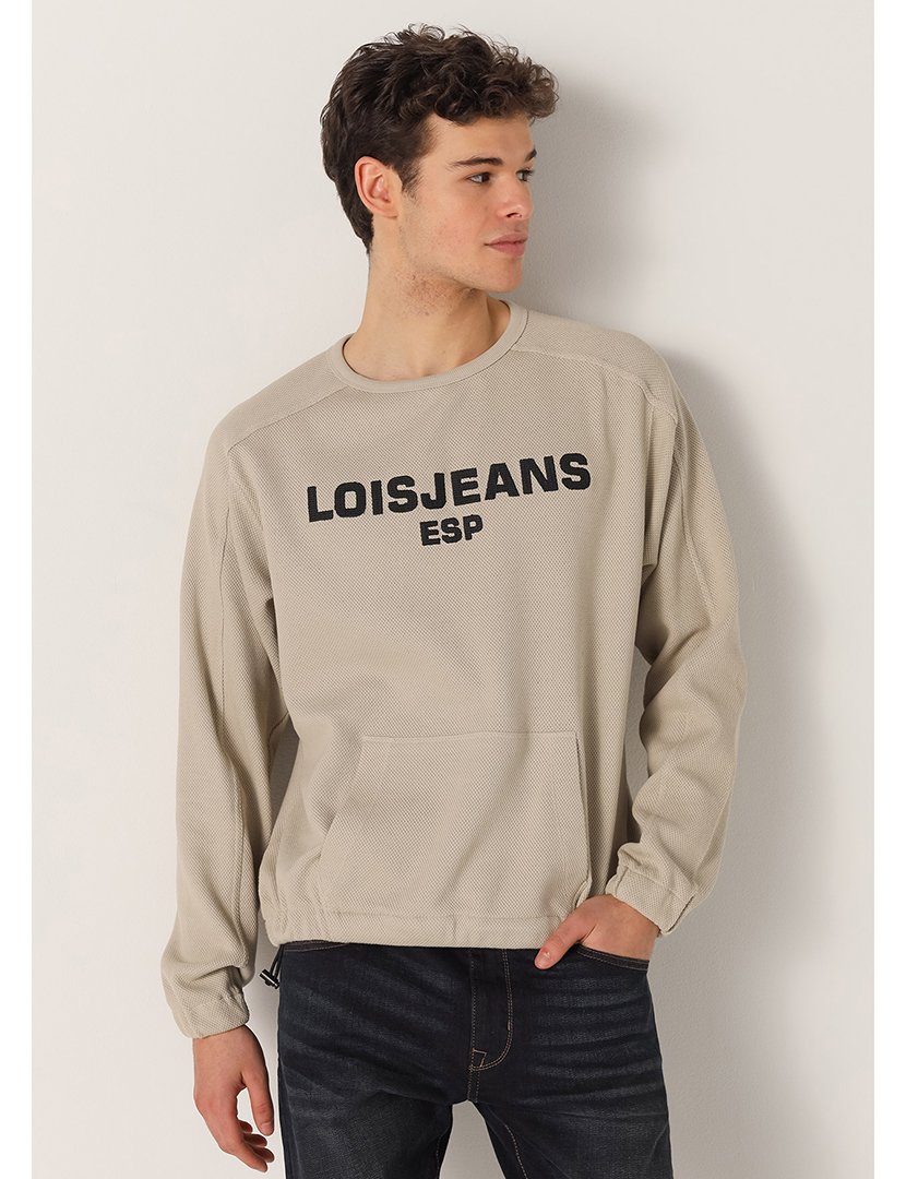 Sweatshirt Homem Bege