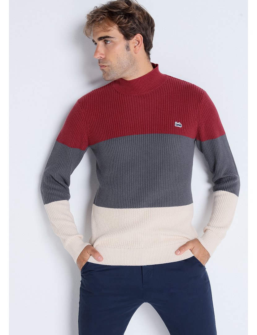 Camisola Malha Homem Multicor