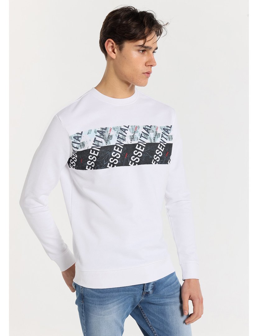 Sweatshirt Homem Branco