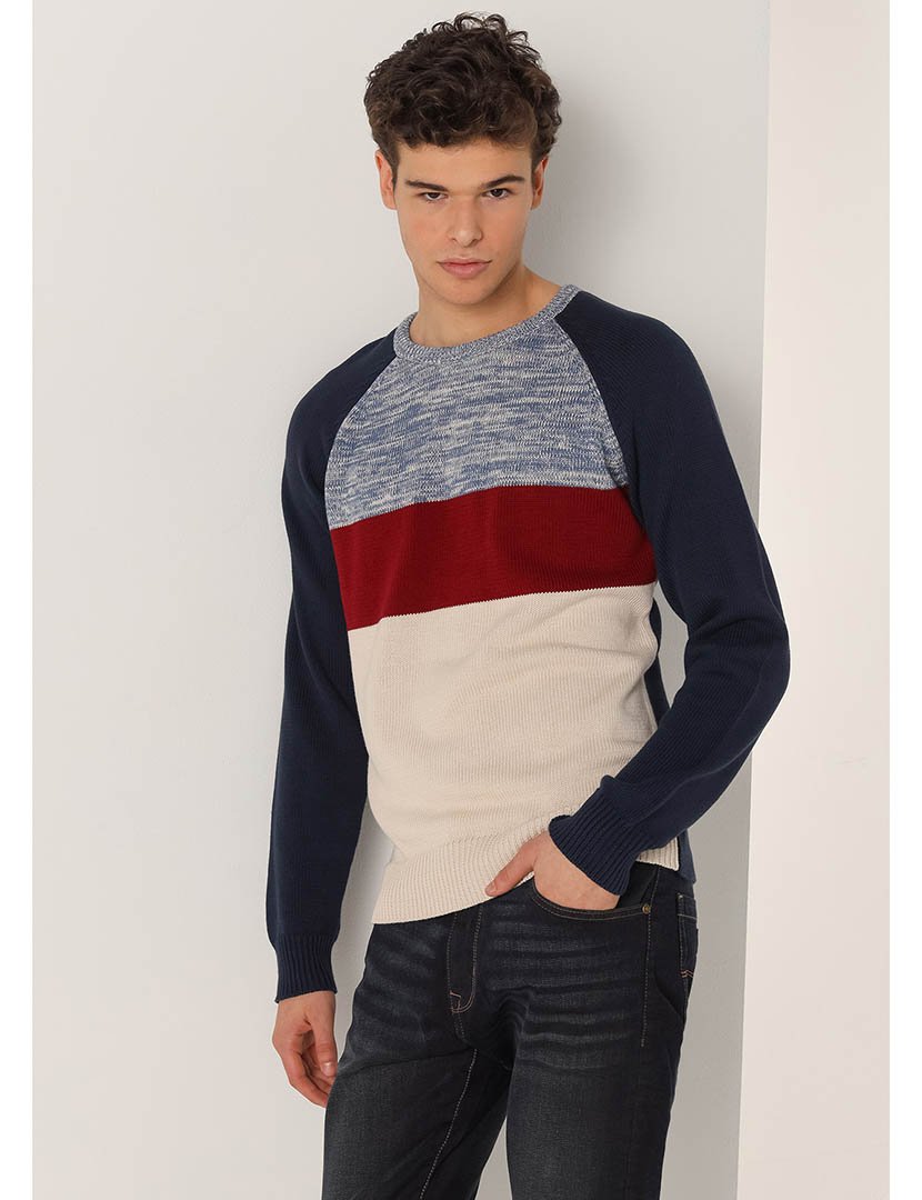 Camisola Malha Homem Multicor