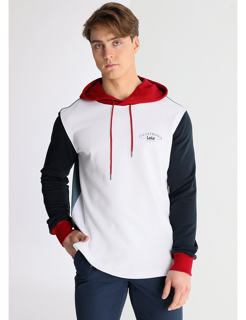 Sweatshirt com Capuz Homem Multicor