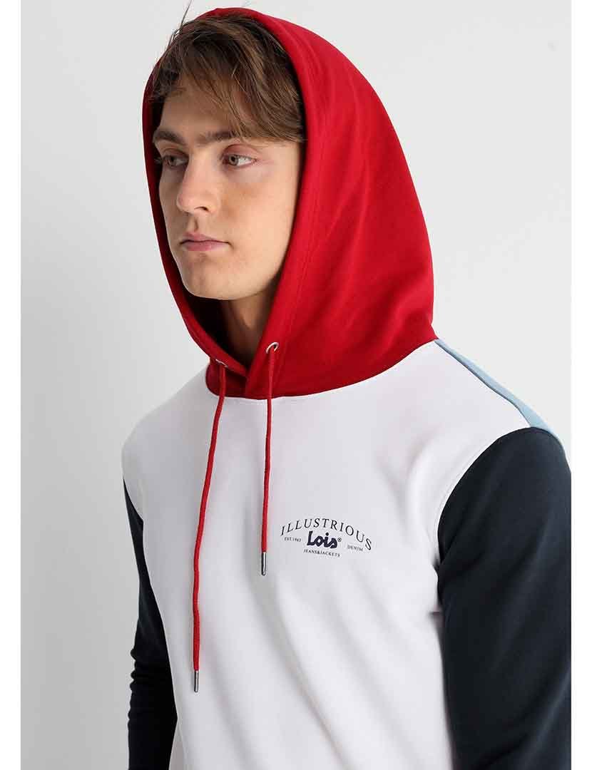 Sweatshirt com Capuz Homem Multicor