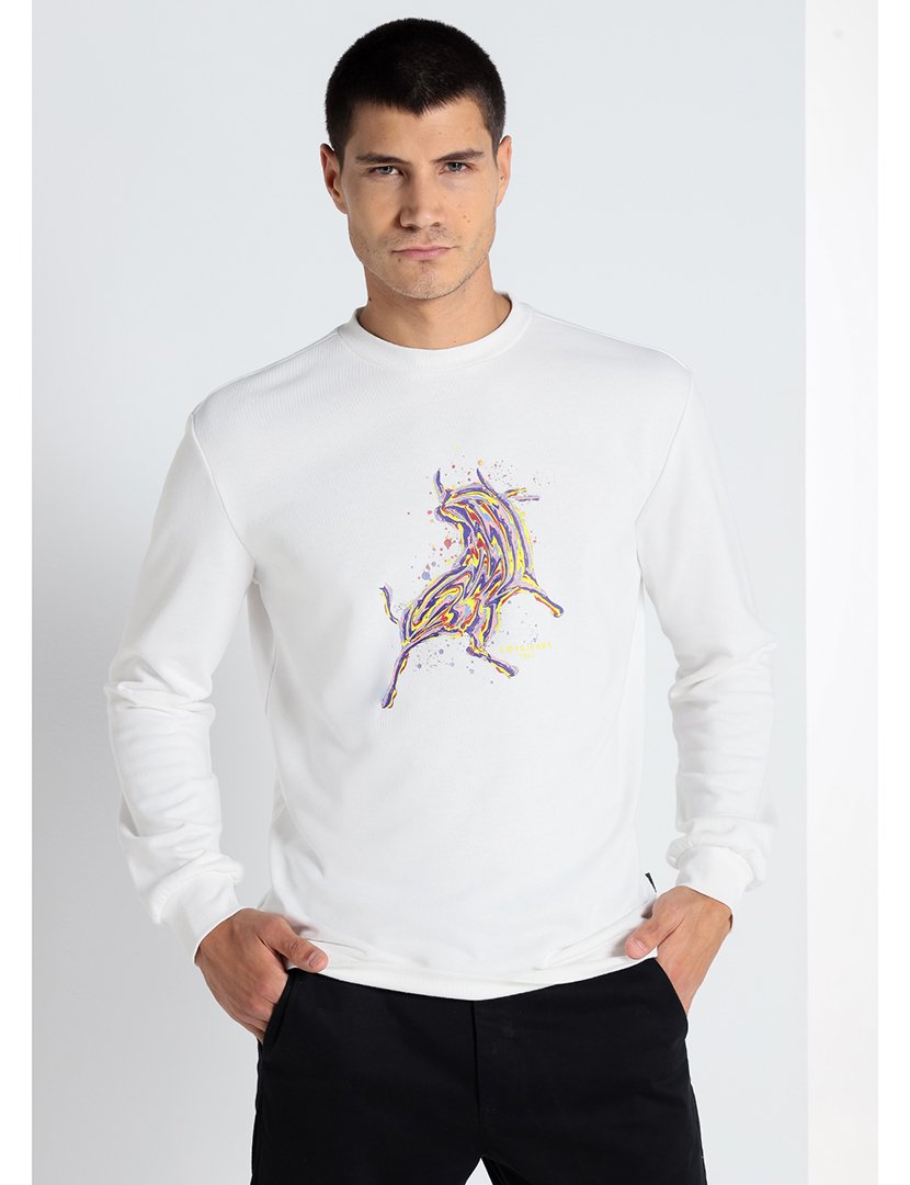 Sweatshirt Homem Branco
