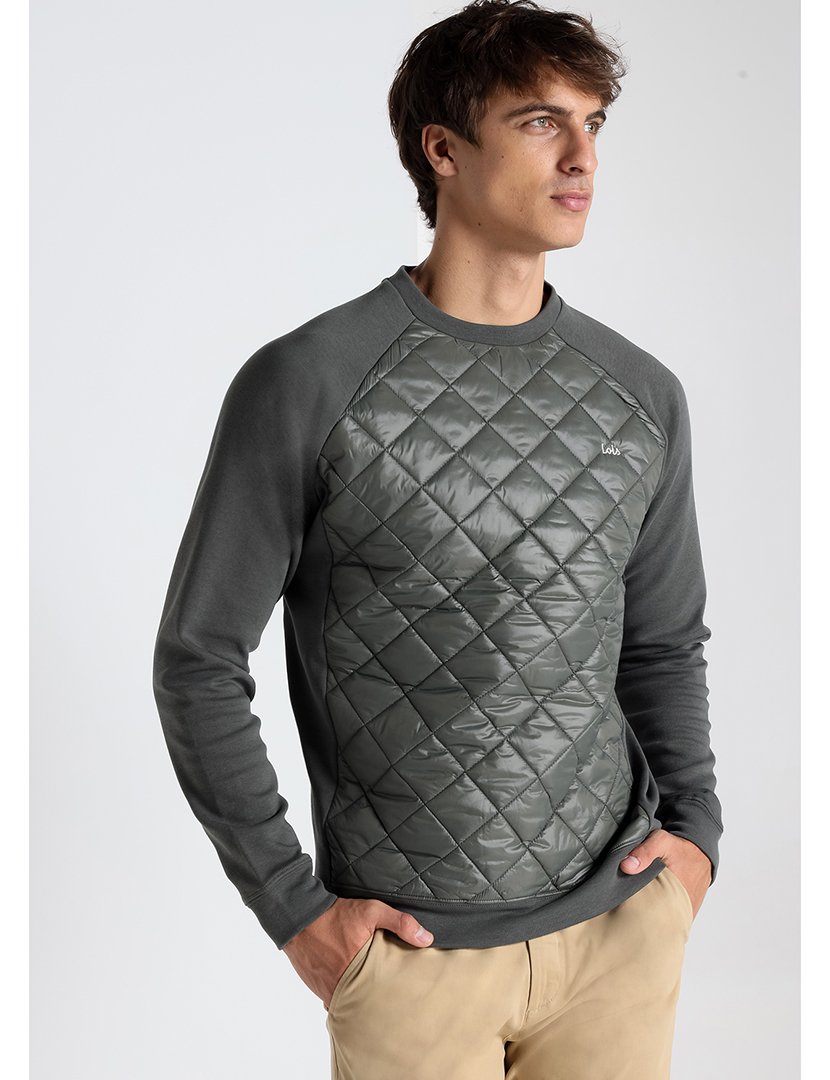 Sweatshirt Acolchoada Homem Verde