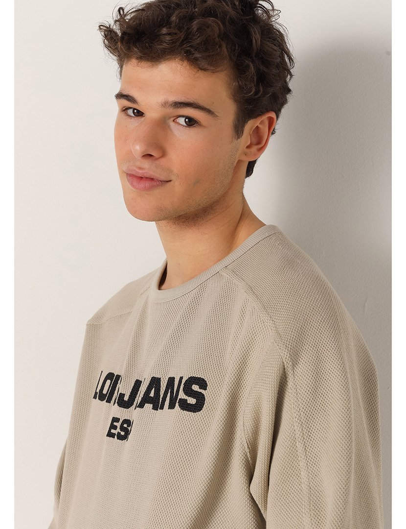 Sweatshirt Homem Bege