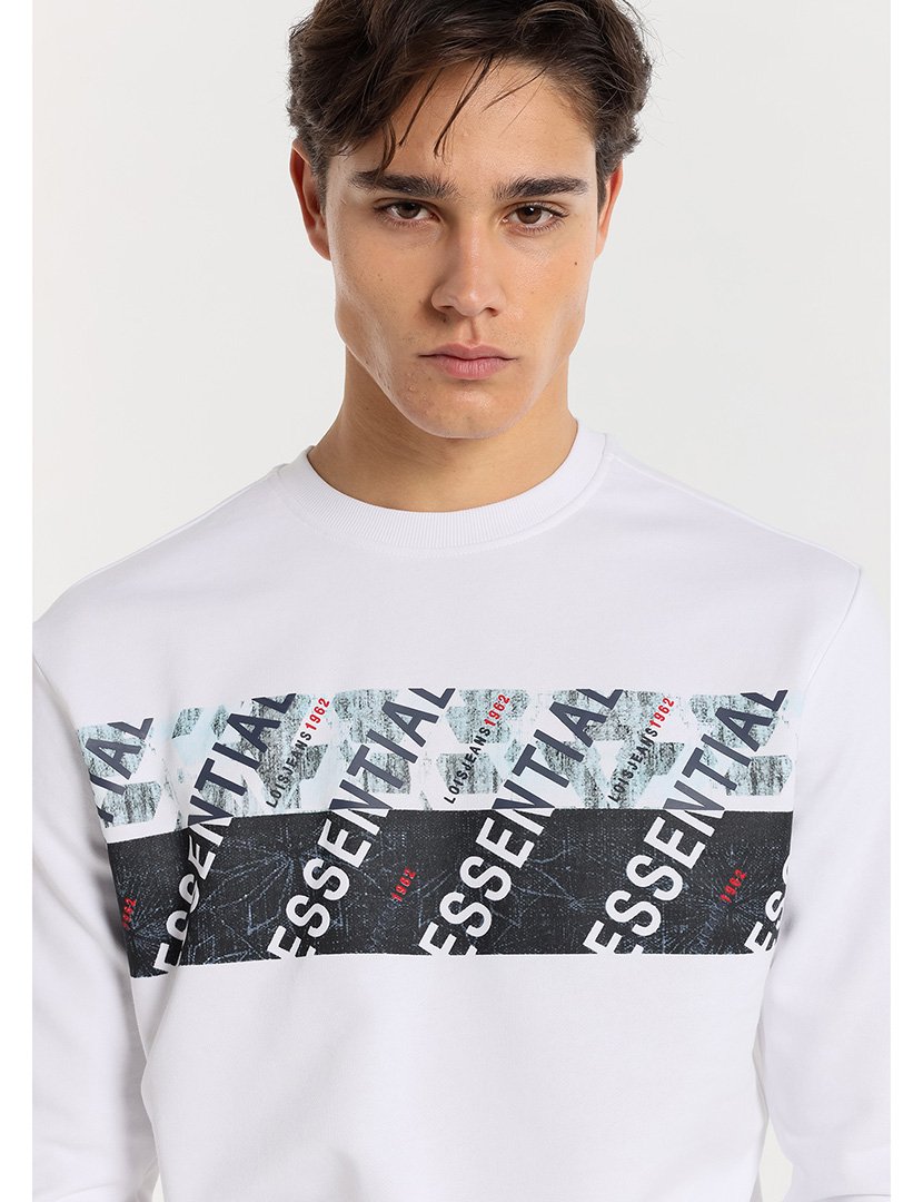 Sweatshirt Homem Branco