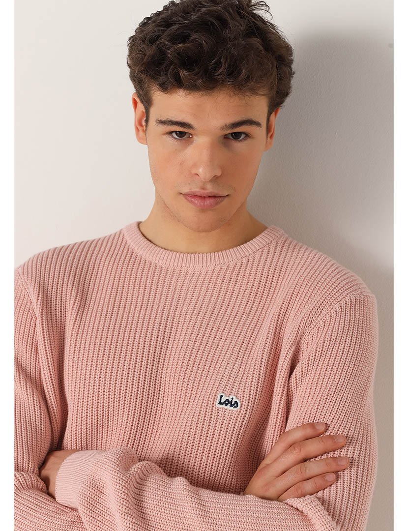 Camisola Malha Homem Rosa