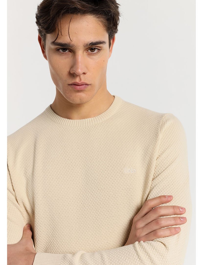 Camisola Malha Homem Bege