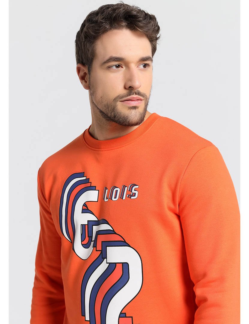 Sweatshirt Homem Laranja
