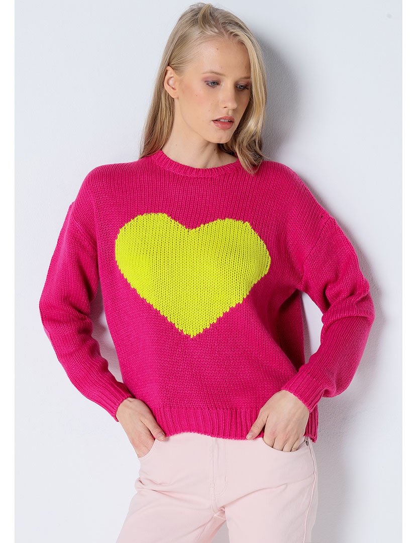 Camisola Malha Senhora Rosa e Amarelo