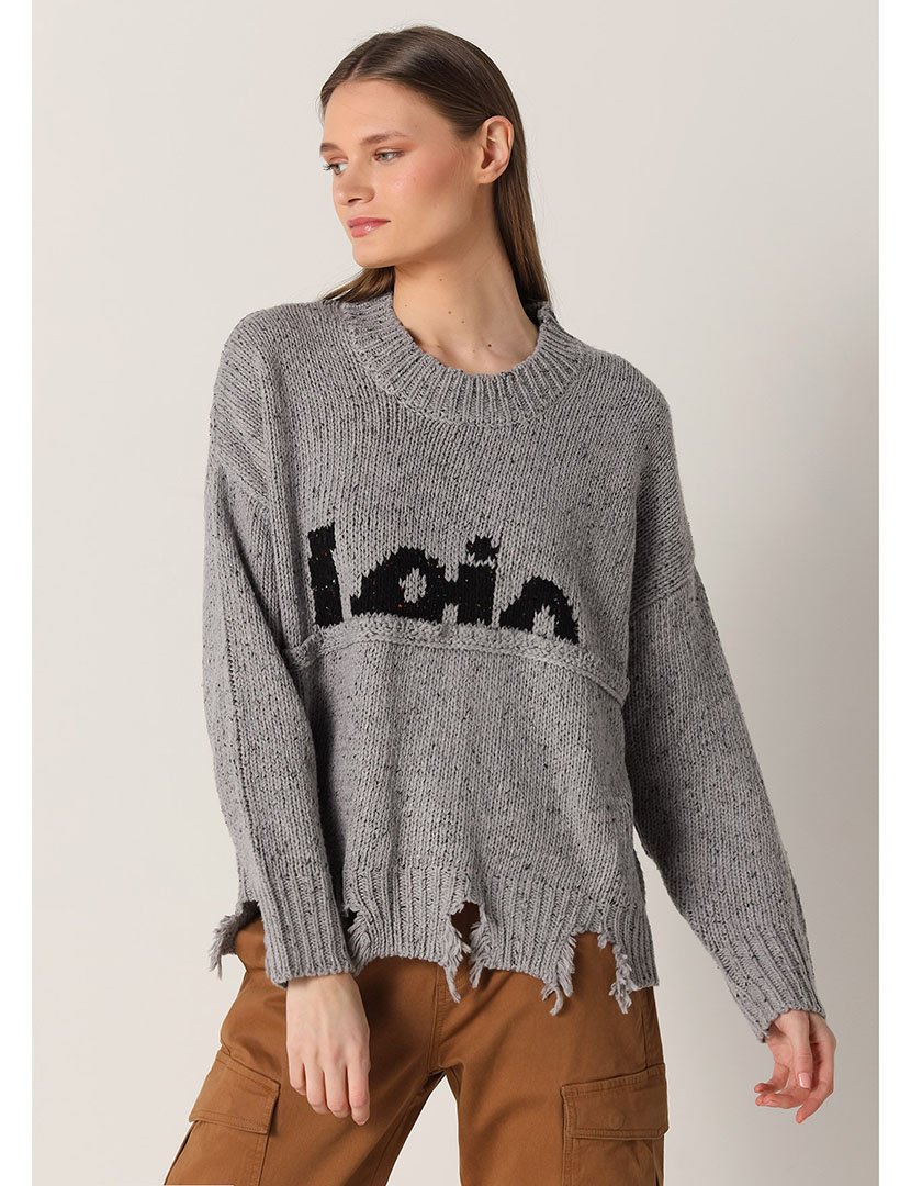 Camisola Malha Senhora Cinzento