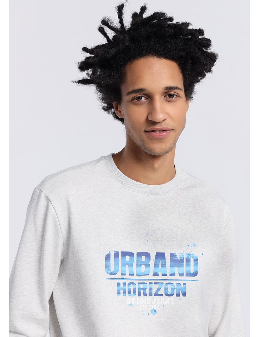 Sweatshirt Homem Cinzento