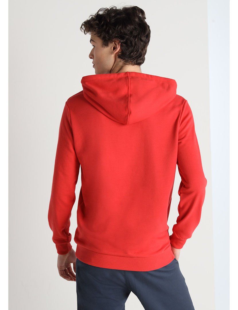 Sweatshirt com Capuz Homem Vermelho