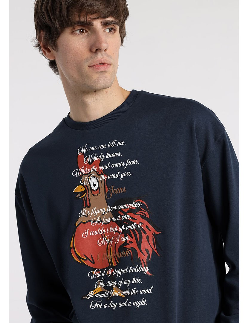 Sweatshirt Homem Azul