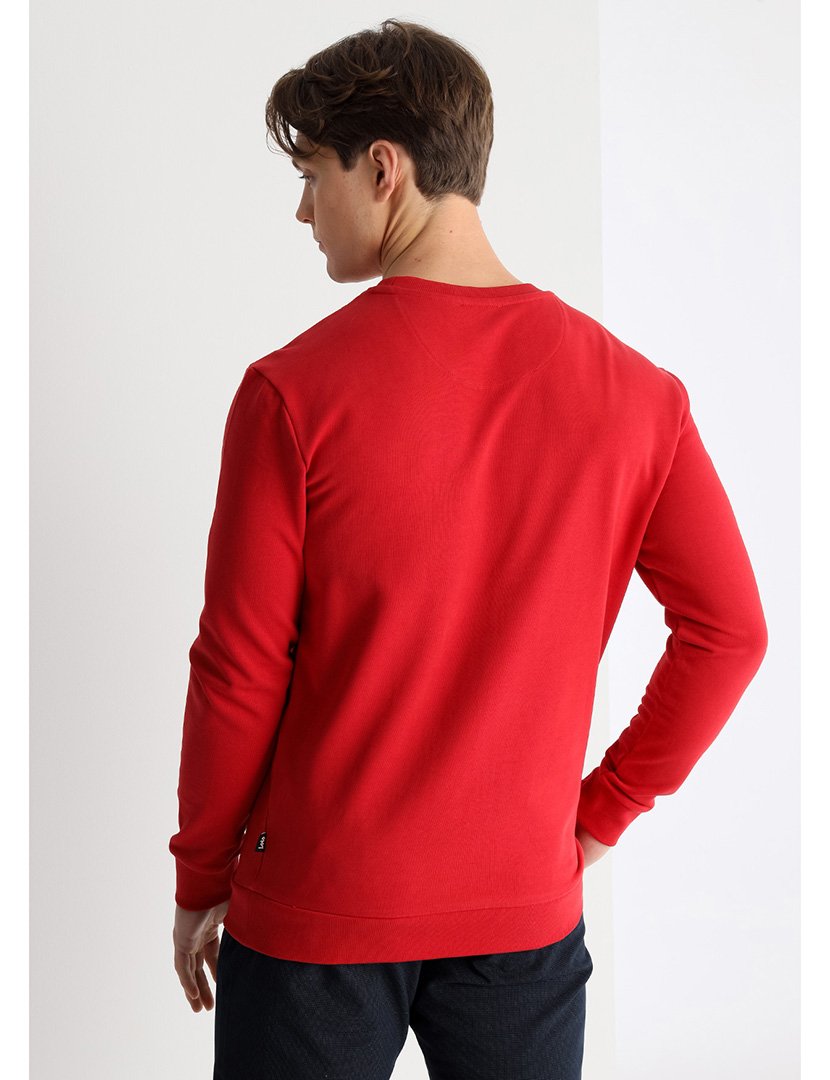 Sweatshirt Homem Vermelho