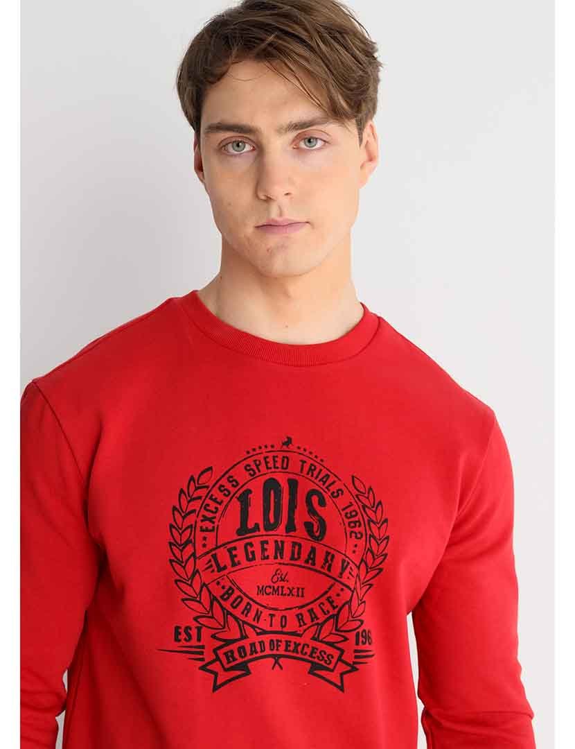 Sweatshirt Homem Vermelho
