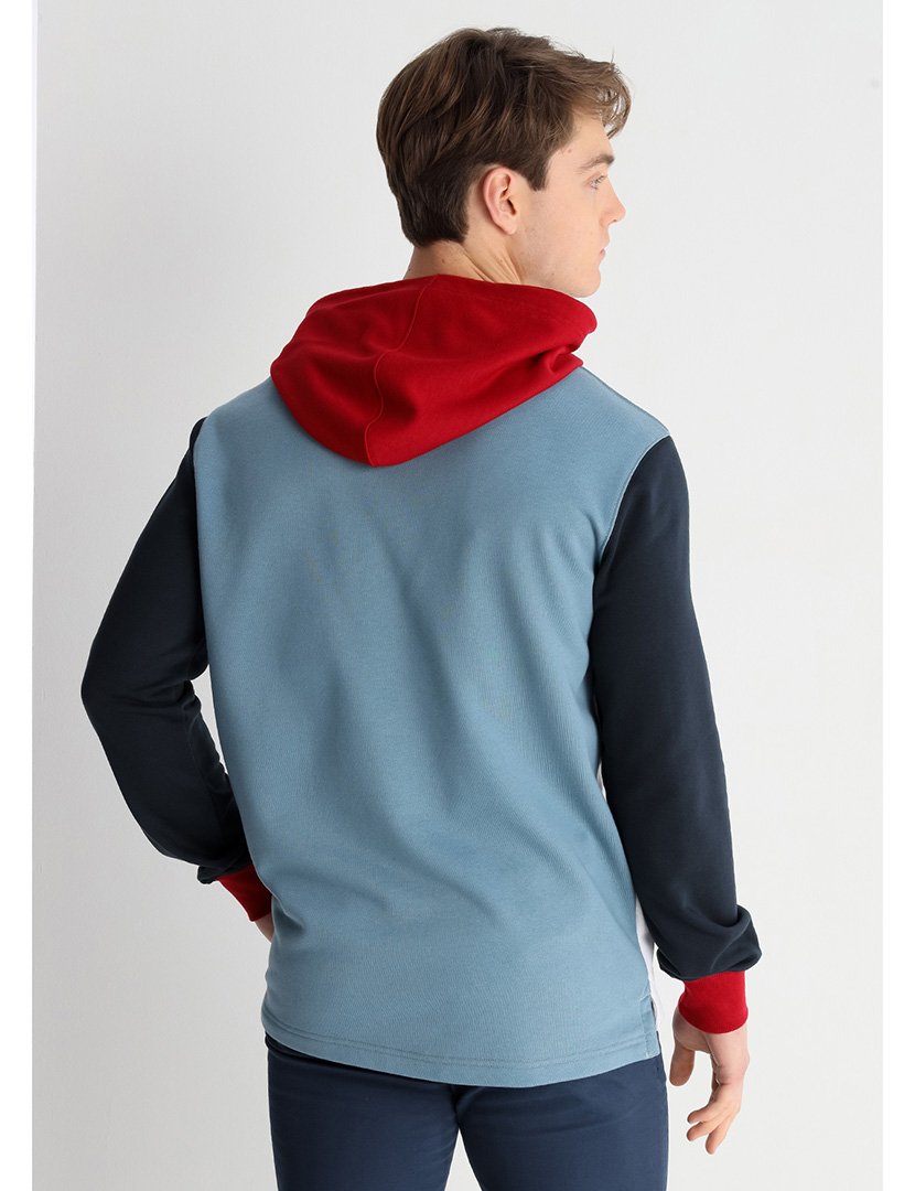 Sweatshirt com Capuz Homem Multicor