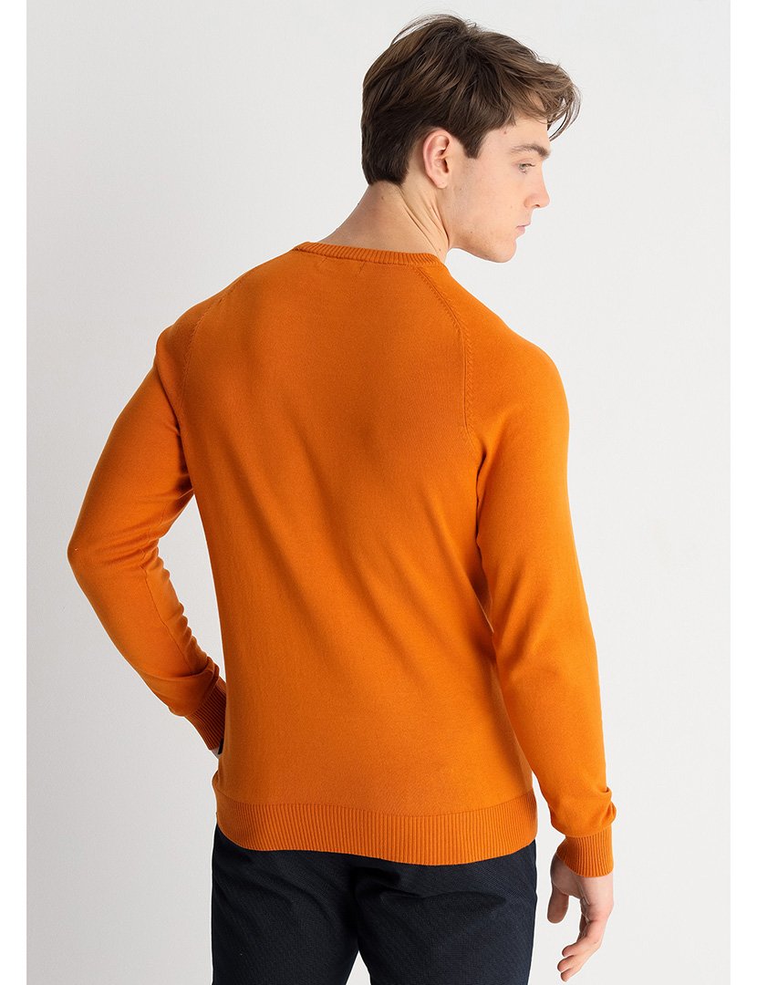 Camisola Malha Homem Laranja