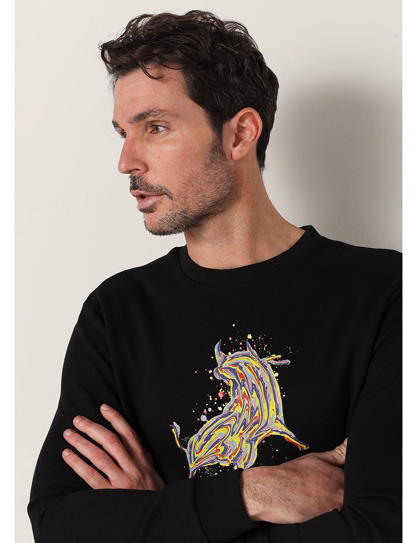 Sweatshirt Homem Preto