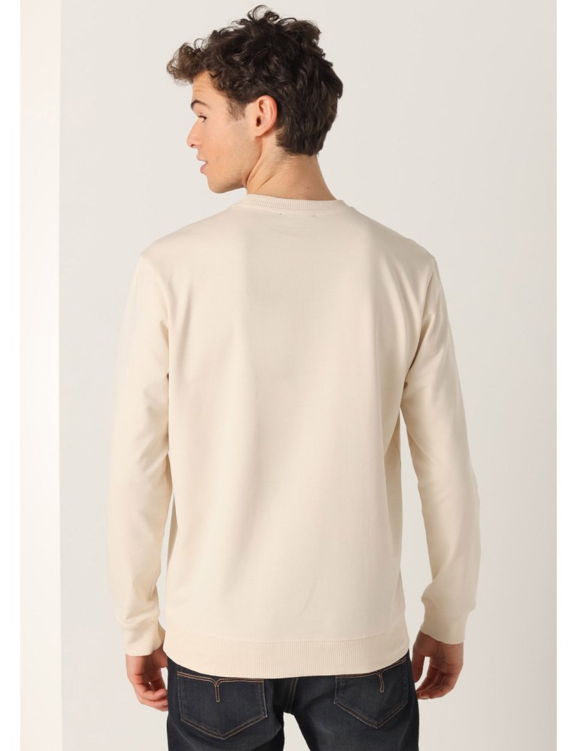 Sweatshirt Homem Bege