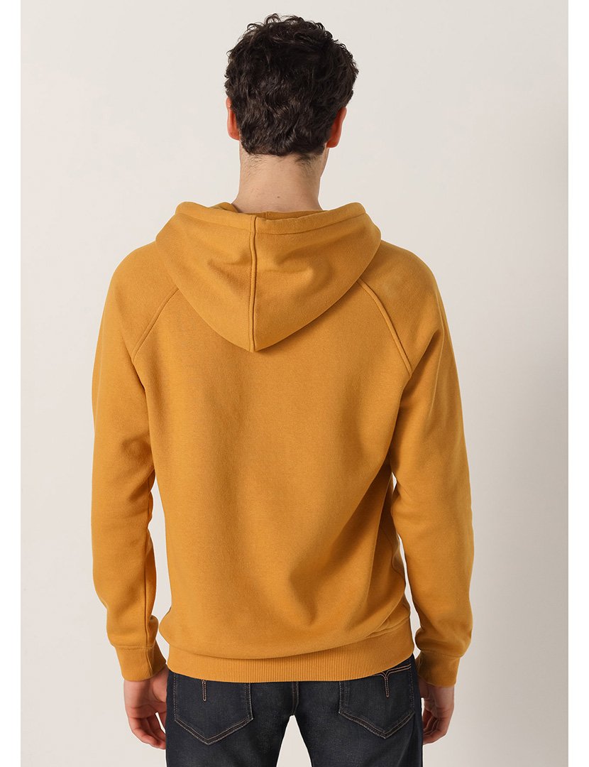 Sweatshirt com Capuz Homem Amarelo