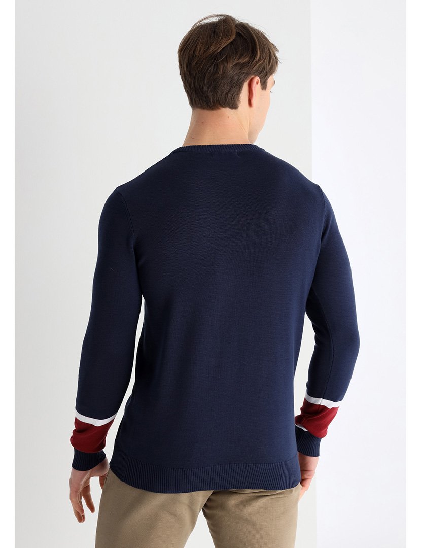 Camisola Homem Azul e Vermelho