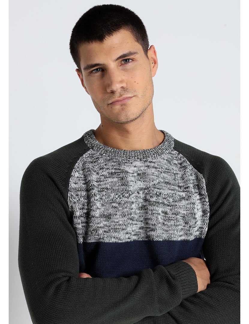 Camisola Malha Homem Multicor