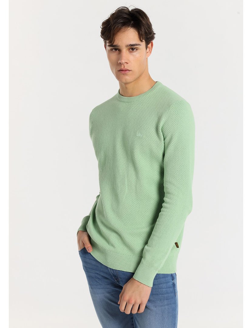 Camisola Malha Homem Verde