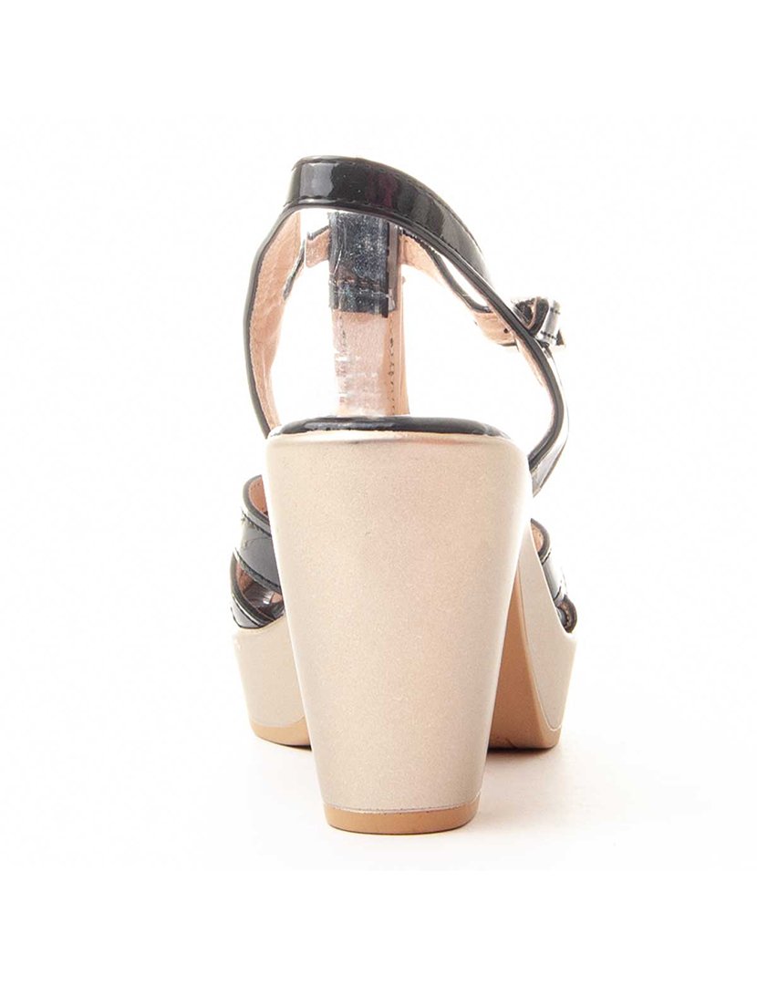 Sandálias com Salto Senhora Preto