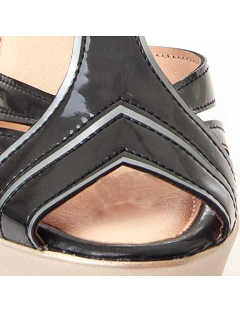 Sandálias com Salto Senhora Preto