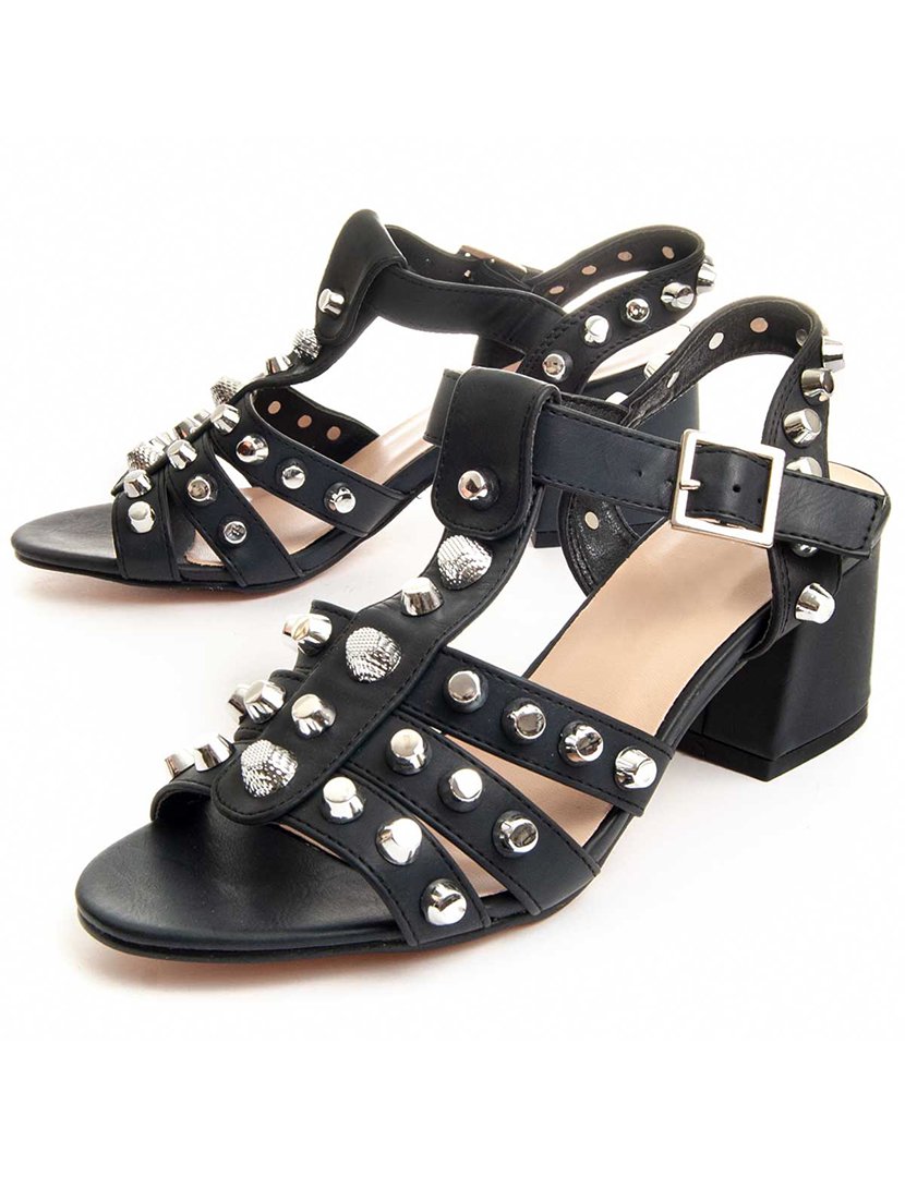 Sandálias com Salto Senhora Preto