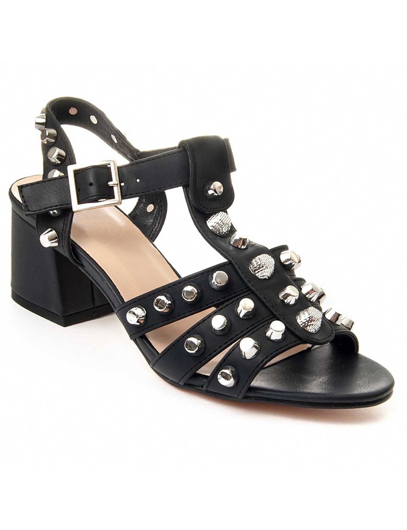 Sandálias com Salto Senhora Preto