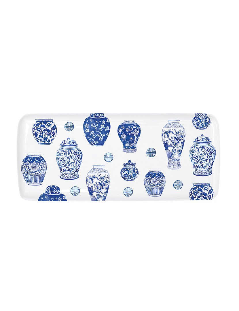 Bandeja retangular porcelana 26.5x11.5 cm Pagoda