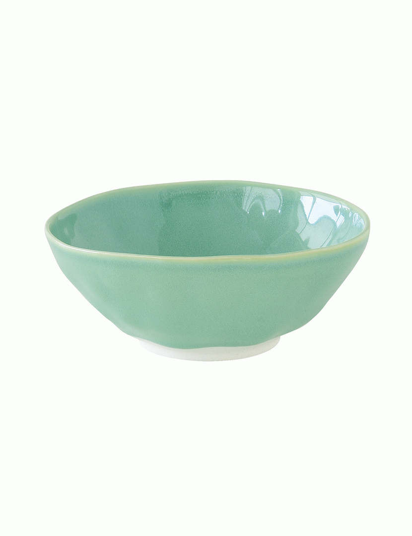 Conjunto 6 Verde tigela porcelana 10 cm