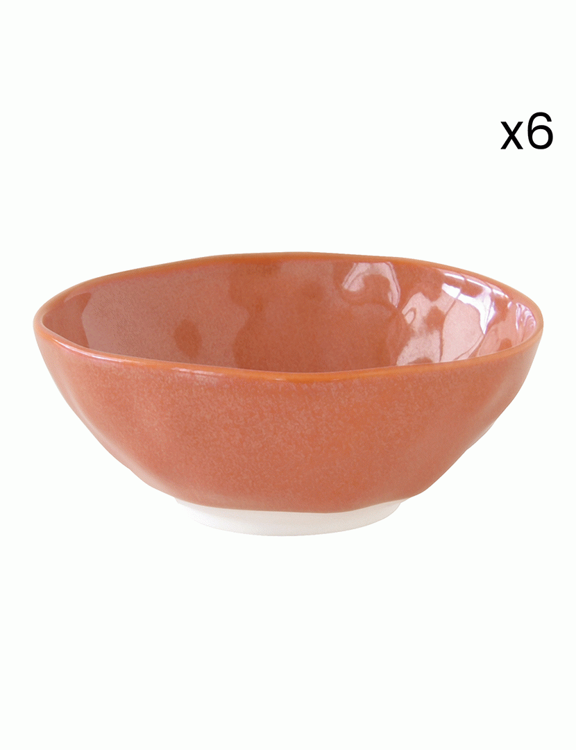 Conjunto 6 tigelas porcelana 10 cm