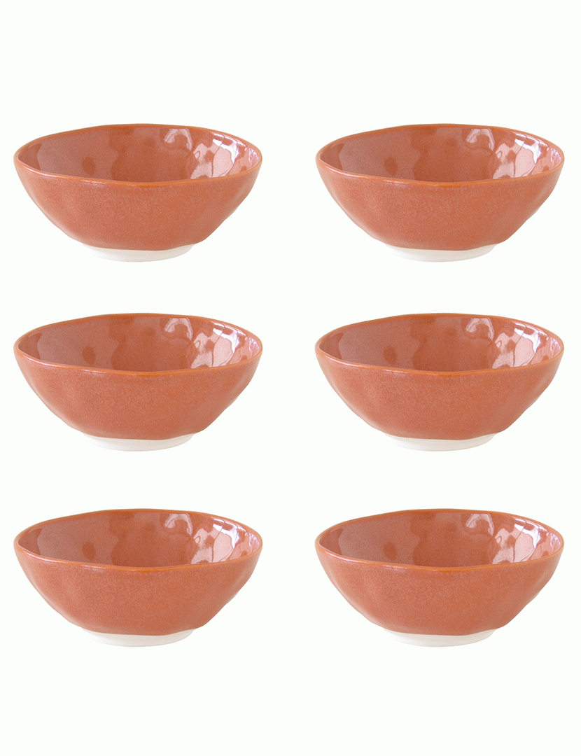 Conjunto 6 tigelas porcelana 10 cm