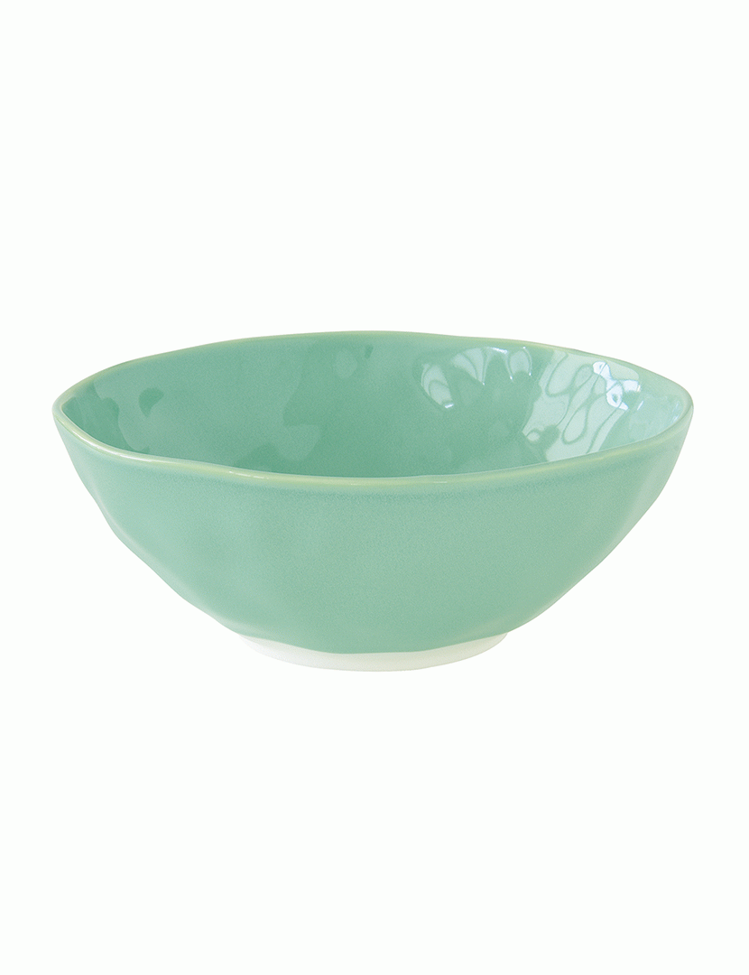 Conjunto 2 Verde tigela porcelana 22 cm