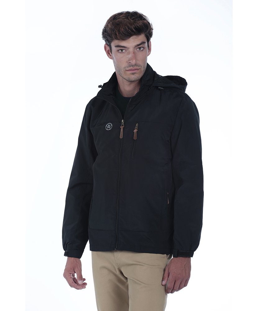 Casaco Impermeável Homem Preto