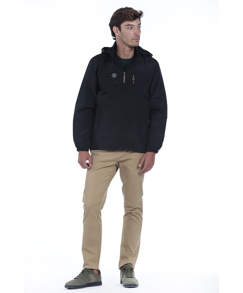 Casaco Impermeável Homem Preto