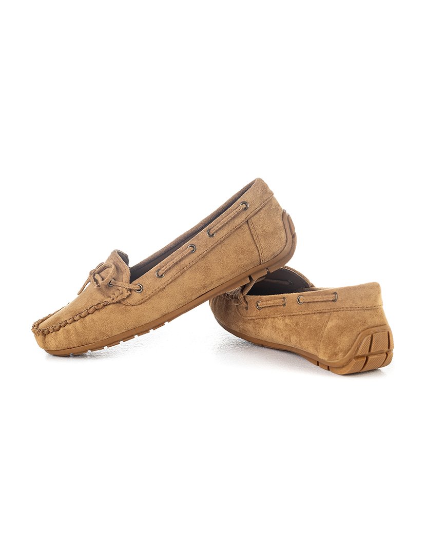 Mocassin com laço Castanho Claro