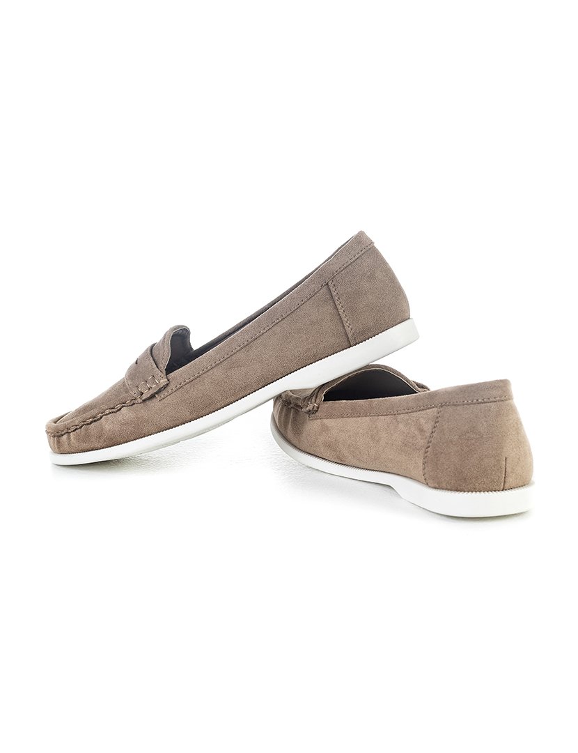 Mocassin raso Castanho Claro