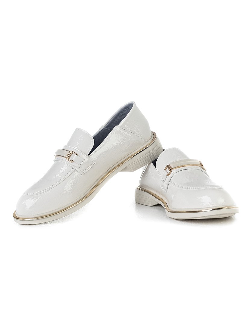 Mocassin de verniz Bege